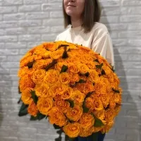 101 роза Час Пик 50 см