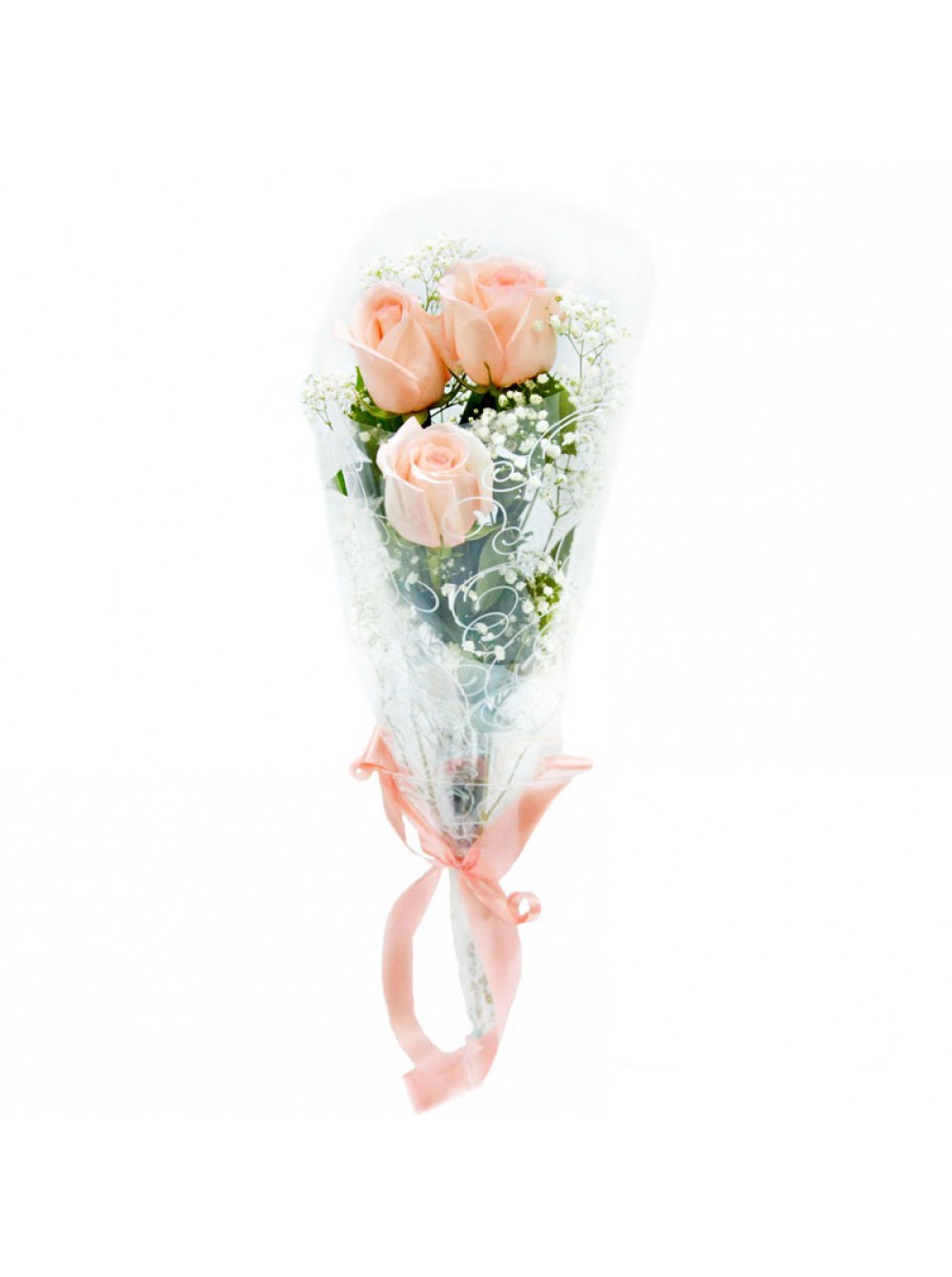 Цветы на Букет из 3 кремовых роз-7