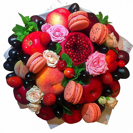 Букет из фруктов и ягод купить в москве турецкие цветы купить