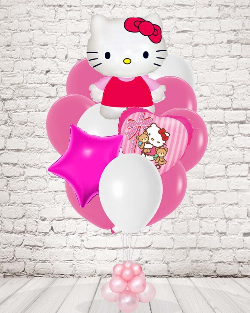 Hello kitty шары. Hello Kitty композиция шары. Композиция шаров с Хеллоу Китти. Композиции шариков с Хеллоу Китти. Композиция из шаров с Хеллоу Китти.