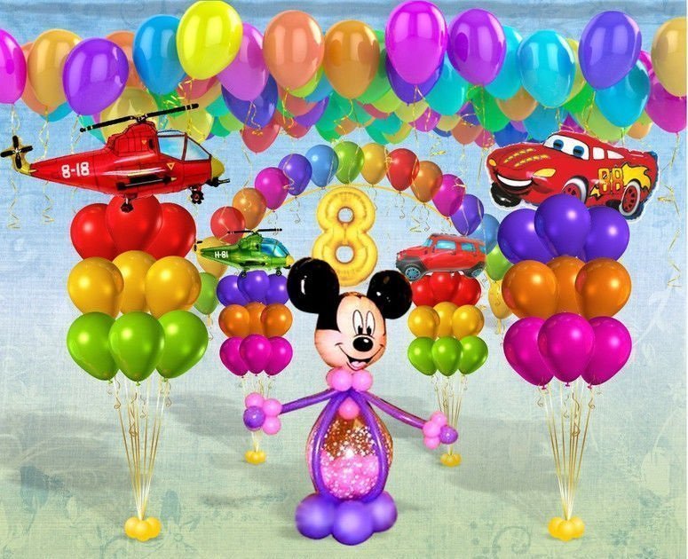 Программа для шаров. Украшение воздушными шарами детских праздников. Воздушные шары украшение праздника для детей.