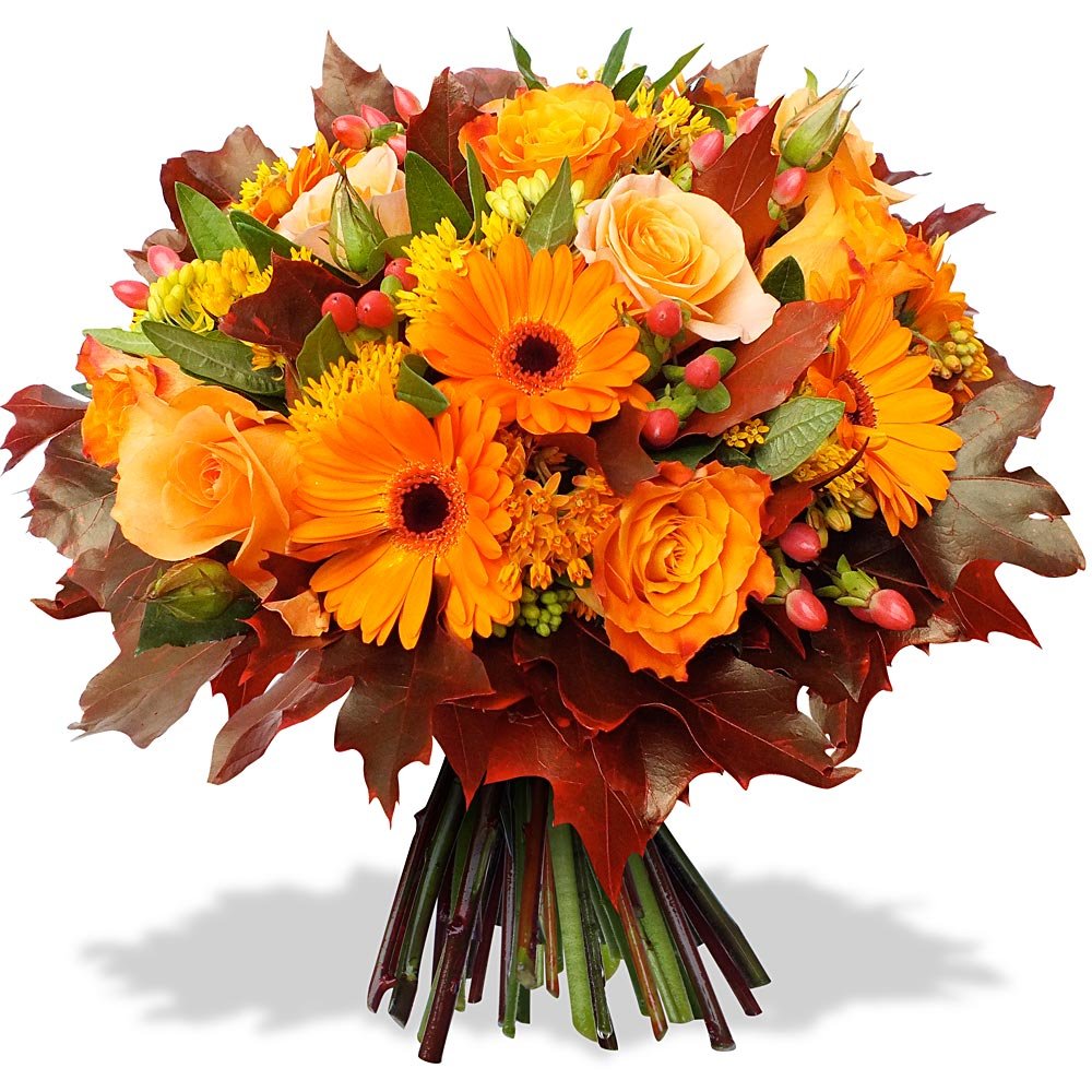 Купить Букет цветов Осенние краски №160 в Москве недорого с доставкой