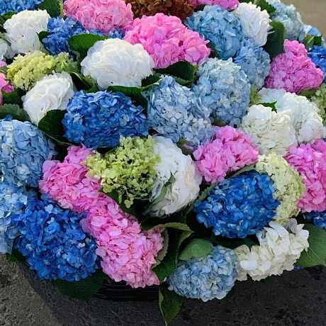 Корзина счастья с цветами №160 - Фото 3