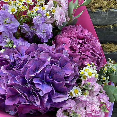 Букет с Камиллой и Гортензией - Фото 2