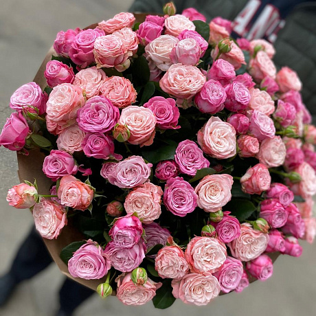 Букет из кустовых роз Бомбастик - Фото 3