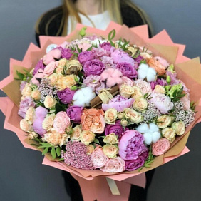 Букет цветов "Мега Макиатто" №160