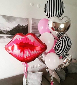 Композиция из шаров "Поцелуй Бум"