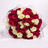 51 красная и белая роза (Микс) - Фото 4