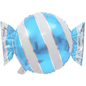 Фигура шар "Конфета" голубой 46 см