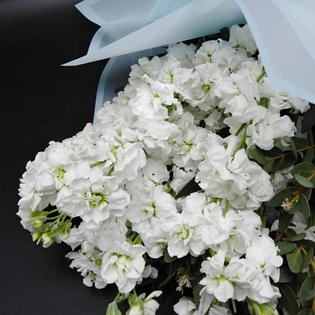 Букет цветов Молочный бриз - Фото 4