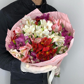 Букет Альстромерия микс №163