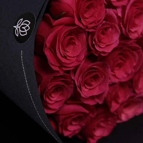 21 розовая роза Cherry O! Kenya BLVCK - Фото 3