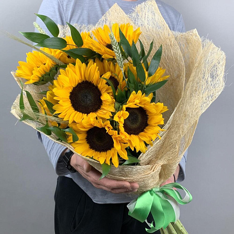 Букет Летние подсолнухи - Фото 3
