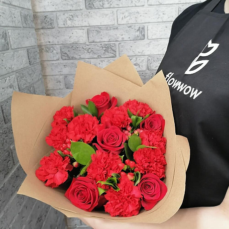 Букет цветов Красный бархат №160 - Фото 4