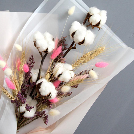 Букет Белый хлопок - Фото 6