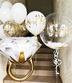 Композиция из шаров "Вау" №3