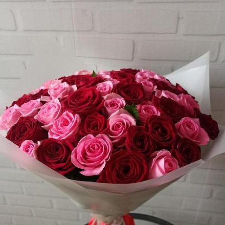 Букет Розовый микс №163 - Фото 2