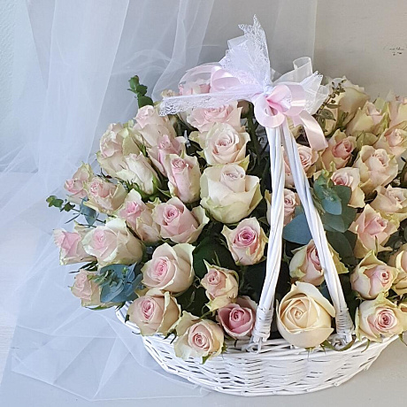 Корзина из 51 розы Sweety - Фото 3