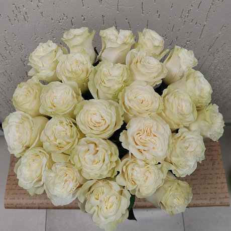 Букет из 25 роз Эквадор Мондиаль 50см - Фото 5