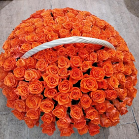 Корзина с цветами №531