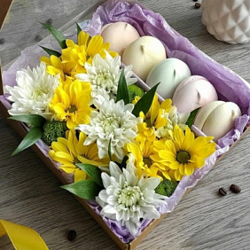 Цветы в коробке №539