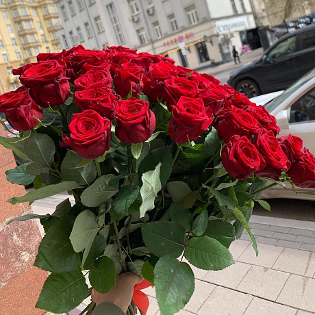 Букет из 19 роз №167 - Фото 3