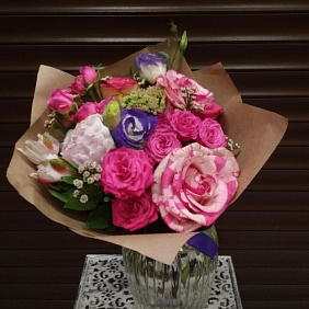 Букет цветов "Фуксия" №161