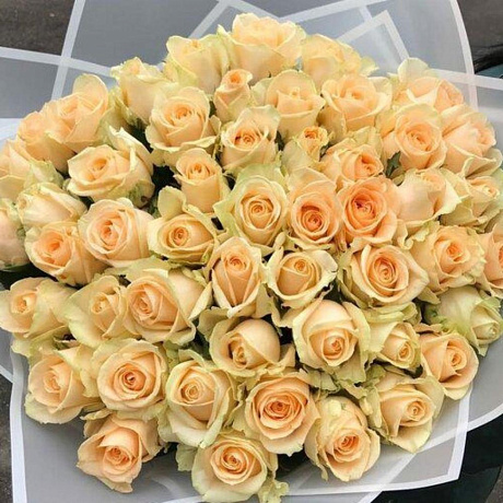 Букет оранжевых роз №160 - Фото 3