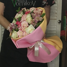 Букет цветов "Время поцелуя" №161