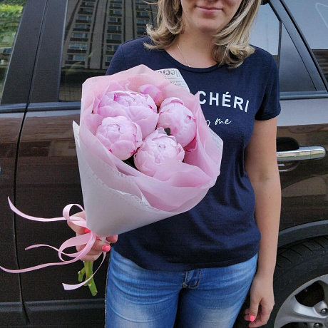 Букет цветов Малиновое мороженки - Фото 4