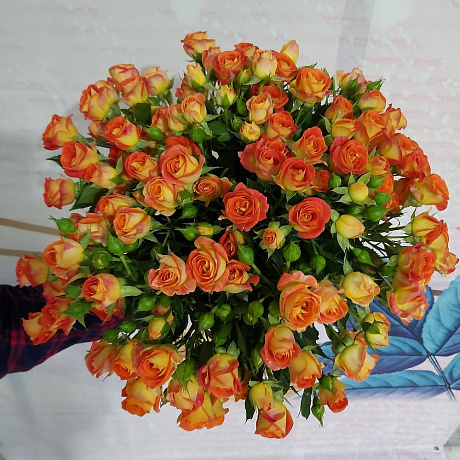 Букет цветов Оранжевое чудо-19 - Фото 4