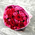 Яркий букет из красных и малиновых роз №160 - Фото 3