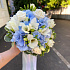 Голубое облако букет невесты - Фото 2