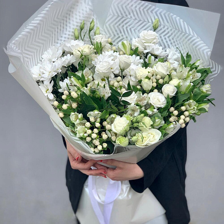 Букет цветов со вкусом XL белый - Фото 3