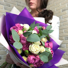 Букет цветов "Дабл Бабл L"