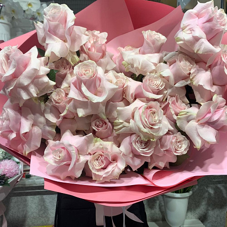 Букет цветов Розовое суфле №160 - Фото 3
