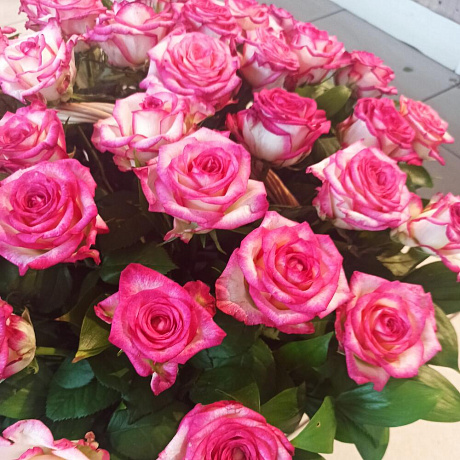 Корзина цветов Роза роз - Фото 5