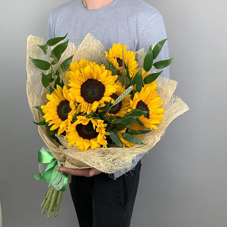 Букет Летние подсолнухи - Фото 4