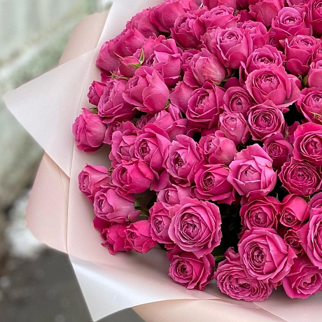 Букет цветов Мисти бабблс №160 - Фото 6