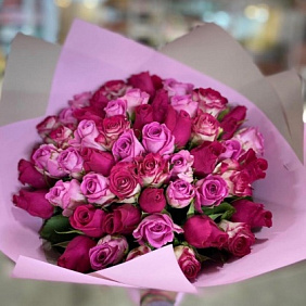 Букет малиновый микс