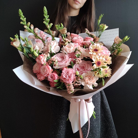 Букет цветов Шоколад с клубникой - Фото 3