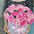 Цветы в коробке (розы розовые) - Фото 2