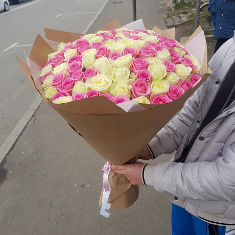Букет из микисовых роза - Фото 2