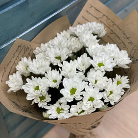 Букет "Белая хризантема" №162