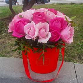 Цветы в коробке №764