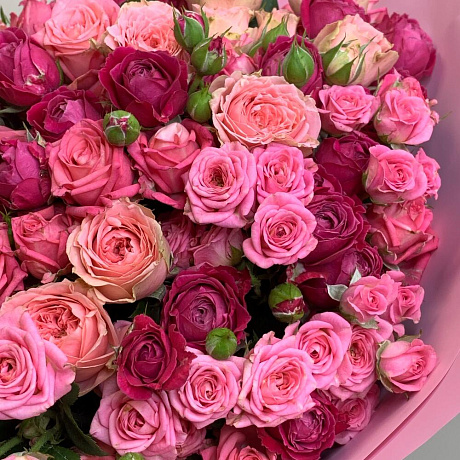 Букет Розовый фонтан - Фото 6