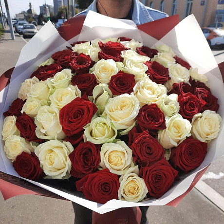 Букет цветов Красотка №163 - Фото 4