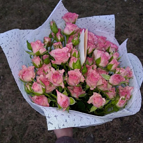 Букет из кустовых роз №163