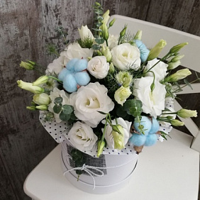 Букет цветов "Лазурные небеса"
