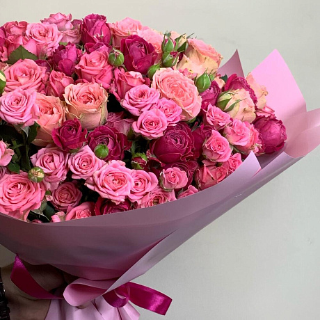 Букет Розовый фонтан - Фото 3